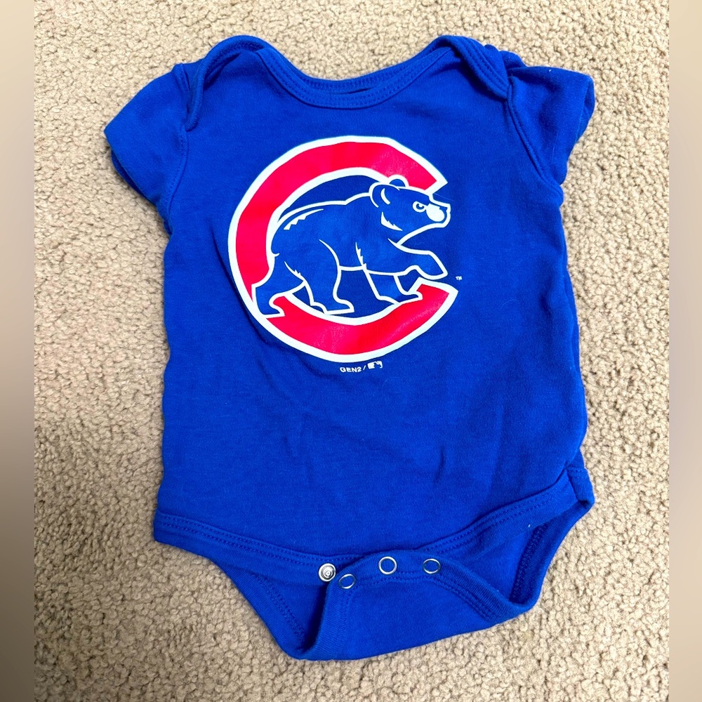 Chicago Cubs Genuine Merchandise Blue Baby Onesie 3/6 Months
